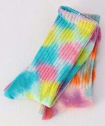 Healthknit/ヘルスニット タイダイクルーソックス/2足組 191-3613