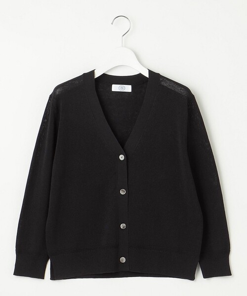 J.PRESS Ladies(J.プレス レディス)の「【洗える】リノナチュール Vネック カーディガン(カーディガン/ボレロ・レディース・ベージュ系/ブラック系/ホワイト系・SMALL)」の10枚目の写真