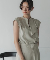 UNITED TOKYO | スキッパーリネンライクブラウス(シャツ/ブラウス)