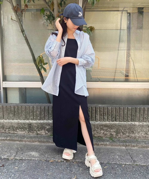 one after another NICE CLAUP(ワンアフターアナザーナイスクラップ)の「バックドロストシアーシャツ(シャツ/ブラウス・レディース・アイボリー/モカ/サックスブルー/ラベンダー・FREE)」の12枚目の写真