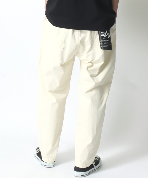 Alpha Industries(アルファインダストリーズ)の「ALPHA INDUSTRIES/アルファインダストリーズ EASY BAKER PANTS/ワイドテーパード イージーベーカーパンツ/ワークパンツ(チノパンツ・メンズ・ダークグレー/アイボリー/オリーブ/ブラック・M/L/XL)」の22枚目の写真
