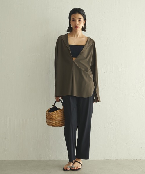 Whim Gazette(ウィムガゼット)の「<水着>パンツ(ラッシュガード・レディース・ブラウン/ブラック・36/38)」の3枚目の写真