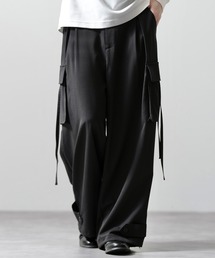 CLEL(�N���C��)�́yCLEL�zM-47Design TR Loose Parachute Pants/M-47�f�U�C�� TR���[�Y �p���V���[�g�p���c�y�Z�b�g�A�b�v�Ή��z(�J�[�S�p���c)