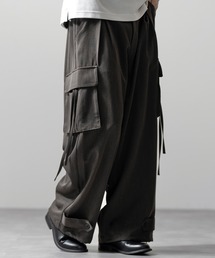 CLEL（クレイル）の「【CLEL】M-47Design TR Loose Parachute Pants/M-47デザイン TRルーズ パラシュートパンツ【セットアップ対応】（カーゴパンツ）」