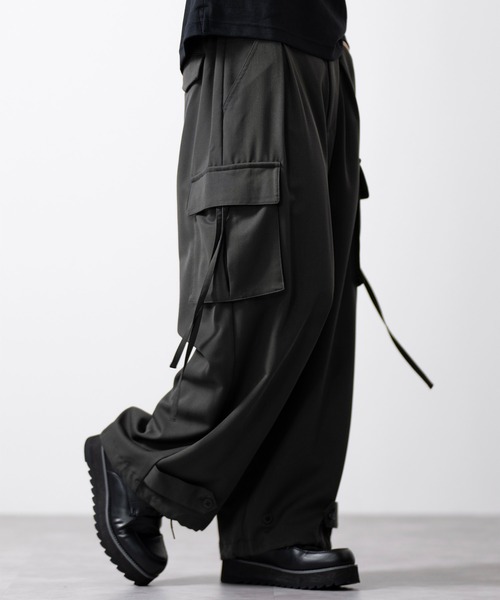 47デザイン TRルーズ パラシュートパンツ チェック L CLEL】M-47Design TR Loose Parachute Pants/M-47デザイン TR