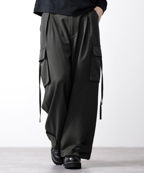 CLEL】M-47Design TR Loose Parachute Pants/M-47デザイン TR