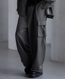 メンズのカーゴパンツ（グレー/灰色系・チェック柄）ファッション通販