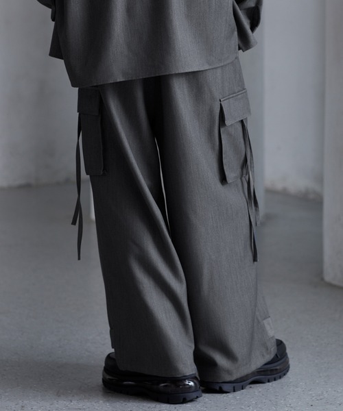 セール】【CLEL】M-47Design TR Loose Parachute Pants/M-47デザイン
