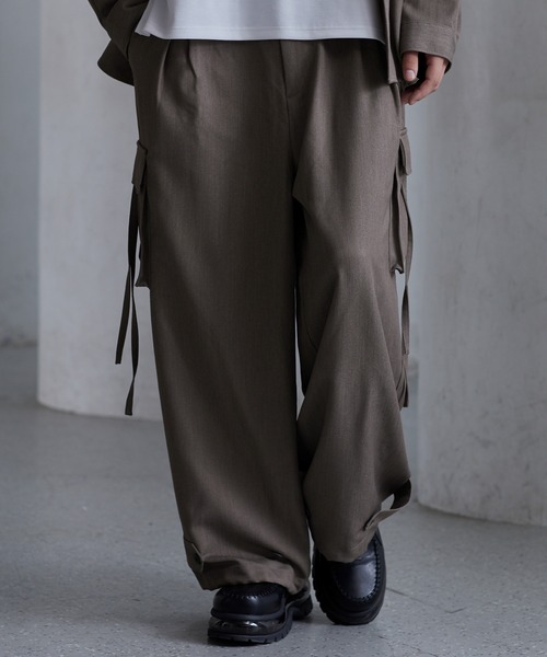 セール】【CLEL】M-47Design TR Loose Parachute Pants/M-47デザイン