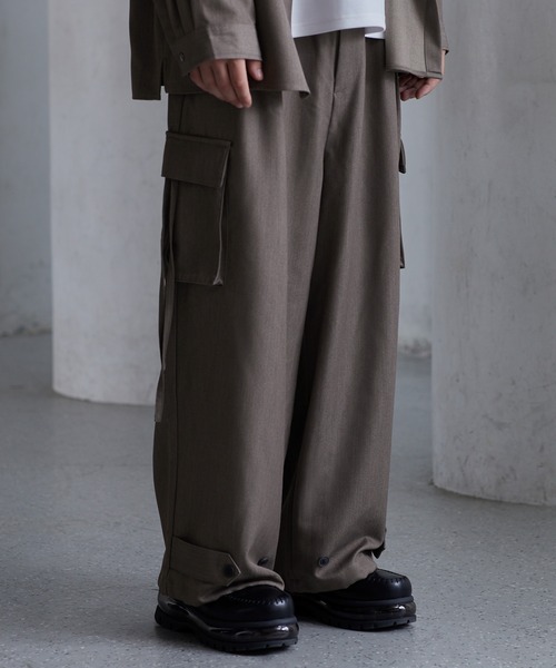 47デザイン TRルーズ パラシュートパンツ チェック　L 47デザイン TRルーズ パラシュートパンツ チェック L 47デザイン