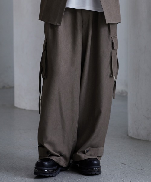 セール】【CLEL】M-47Design TR Loose Parachute Pants/M-47