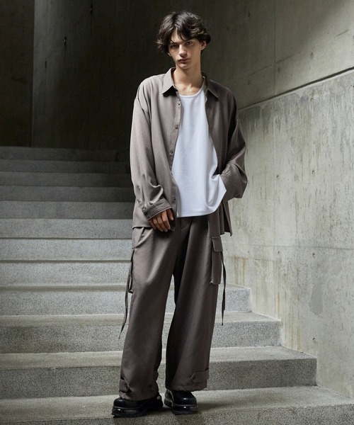 47デザイン TRルーズ パラシュートパンツ チェック L CLEL】M-47Design TR Loose Parachute Pants/M-47デザイン TR