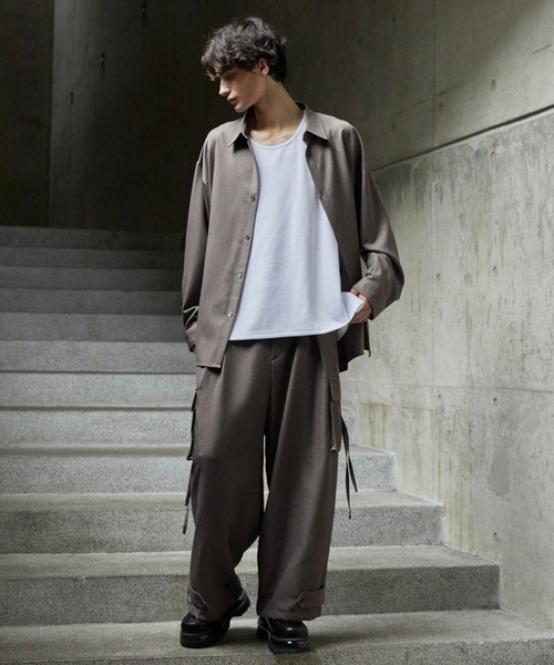 CLEL】M-47Design TR Loose Parachute Pants/M-47デザイン TR