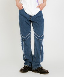 PATTERN DENIM PANTS