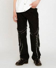 PATTERN DENIM PANTS