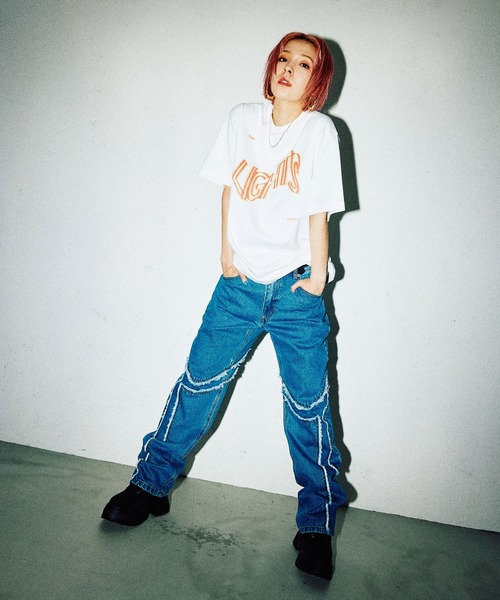 FTW(エフティダブリュー)の「PATTERN DENIM PANTS(その他パンツ・メンズ・ブラック/インディゴブルー・MEDIUM/LARGE)」の3枚目の写真