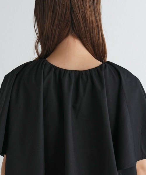 COLONY 2139（コロニートゥーワンスリーナイン）の「T/Cブロードケープ付ティアードワンピース（ワンピース・レディース・ブラック/ホワイト・FREE）」の21枚目の写真