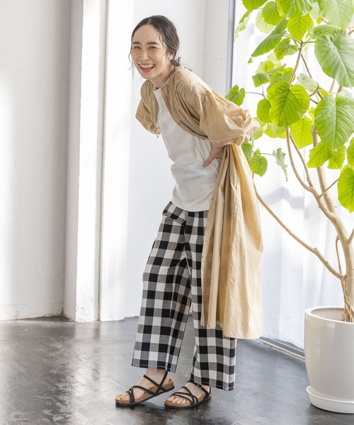 STIZZOLI スティゾーリ　ワンピース　フリー　金ボタン　イタリア製　美品 Aimiさんコラボ ]裾フリルリブニットワンピース［E3301］[品番