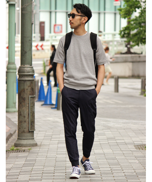 EDIFICE（エディフィス）の「◇ピンストライプ イージーリブスラックス（その他パンツ・メンズ・チャコールグレー/グレー/ネイビー・42/44/46/48）」の21枚目の写真