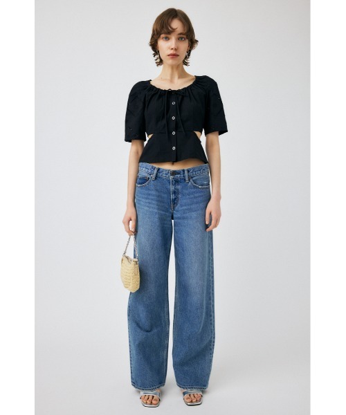 MOUSSY（マウジー）の「SIDE SLIT EYELET ブラウス（シャツ/ブラウス・レディース・オフホワイト/ブラック/オレンジ・1/2）」の16枚目の写真