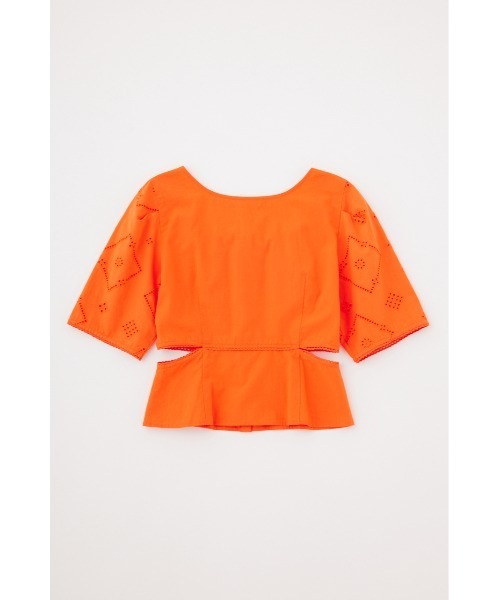 MOUSSY（マウジー）の「SIDE SLIT EYELET ブラウス（シャツ/ブラウス・レディース・オフホワイト/ブラック/オレンジ・1/2）」の21枚目の写真