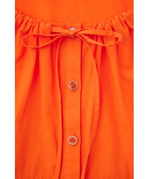 MOUSSY（マウジー）の「SIDE SLIT EYELET ブラウス（シャツ/ブラウス・レディース・オフホワイト/ブラック/オレンジ・1/2）」の6枚目の写真