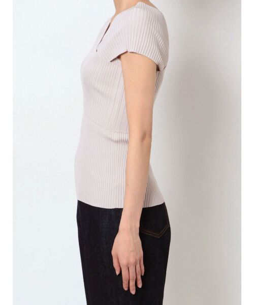 LAGUNAMOON（ラグナムーン）の「クロスリブニットプルオーバー（ニット/セーター・レディース・ブラック/ベージュ/ミント・FREE）」の17枚目の写真