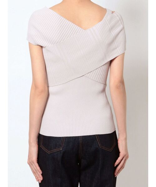 LAGUNAMOON（ラグナムーン）の「クロスリブニットプルオーバー（ニット/セーター・レディース・ブラック/ベージュ/ミント・FREE）」の18枚目の写真