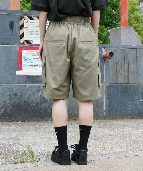 SIERRA DESIGNS（シェラデザイン）の「SIERRA DESIGNS / シエラデザインズ 別注 コラボ オーバーサイズ ミリタリー ハーフ カーゴパンツ（カーゴパンツ・メンズ・カーキ/ブラック・LARGE/MEDIUM）」の10枚目の写真