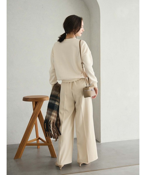 セール】【サイズ展開あり】ハイウエストスラックスパンツ《U150サイズ