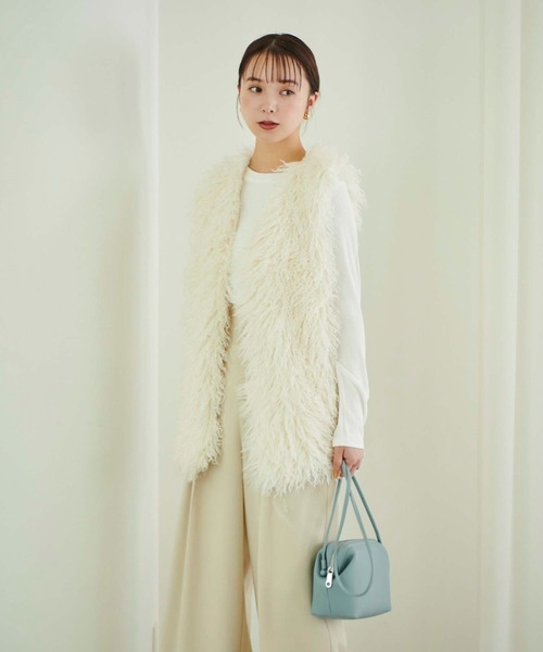 fifth（フィフス）の「【サイズ展開あり】ハイウエストスラックスパンツ《U150サイズ登場！》（スラックス・レディース・アイボリー/ブラック/ピンク/グリーン/ベージュ/ネイビー/ライトグレー・S/M/XS/L）」の18枚目の写真