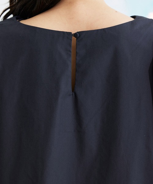 Jayro（ジャイロ）の「T/ Cブロード　Vネックワンピース（ワンピース・レディース・ネイビー/ピンク/ブルー・M）」の7枚目の写真