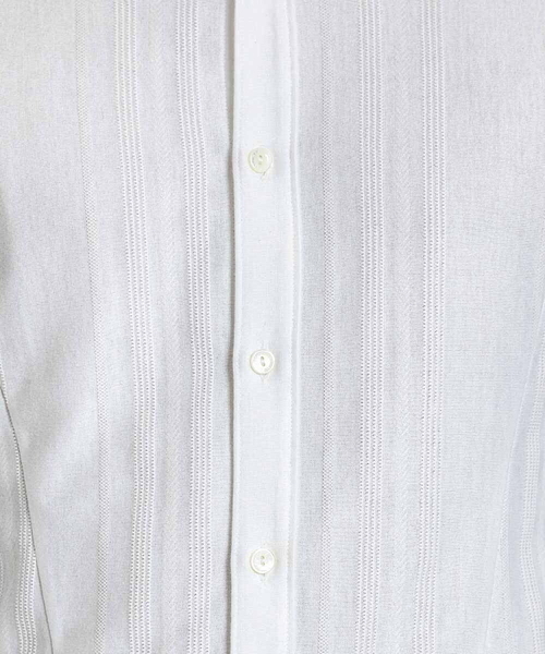 MICHEL KLEIN HOMME (ミッシェルクランオム)の「《日本製》シャドーストライプシャツ(シャツ/ブラウス・メンズ・ホワイト/ブラック/パープル・LARGE/MEDIUM/X-LARGE)」の8枚目の写真