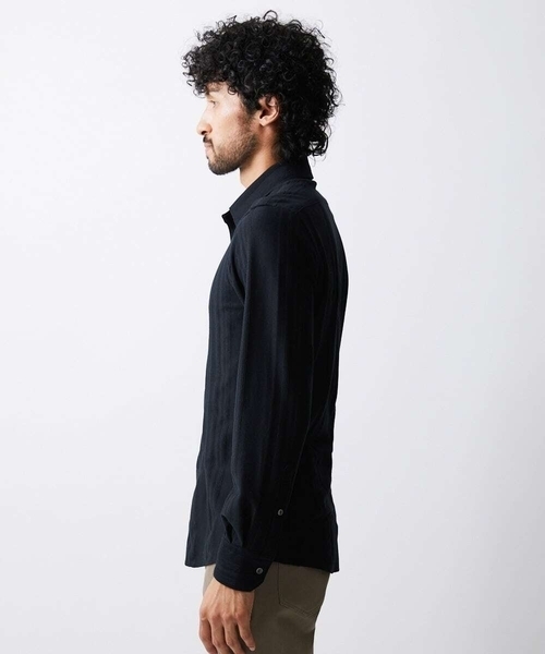 MICHEL KLEIN HOMME (ミッシェルクランオム)の「《日本製》シャドーストライプシャツ(シャツ/ブラウス・メンズ・ホワイト/ブラック/パープル・LARGE/MEDIUM/X-LARGE)」の10枚目の写真