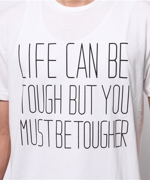 WEGO（ウィゴー）の「WEGO/メッセージTシャツ（Tシャツ/カットソー・メンズ・ホワイト/ブラック・MEDIUM/LARGE）」の8枚目の写真