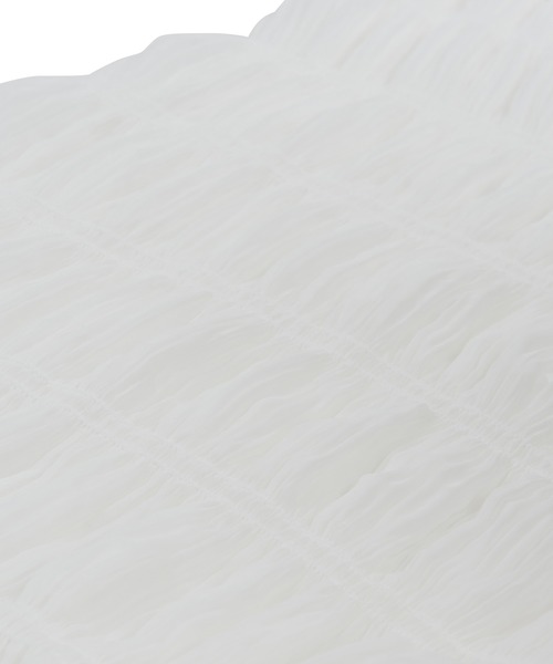 PUNYUS（プニュズ）の「シアーティアードキャミワンピース（ワンピース・レディース・ブラック/ホワイト・3/4/2/1）」の10枚目の写真