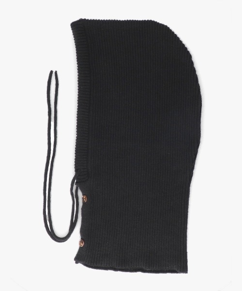 milsa（ミルサ）の「milsa  ニット バラクラバ（ニットキャップ/ビーニー・レディース・ホワイト/ブラック/グレー・FREE）」の2枚目の写真