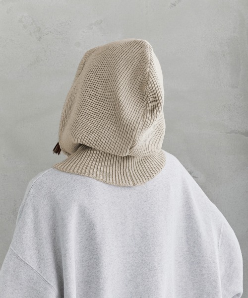 milsa（ミルサ）の「milsa  ニット バラクラバ（ニットキャップ/ビーニー・レディース・ホワイト/ブラック/グレー・FREE）」の14枚目の写真