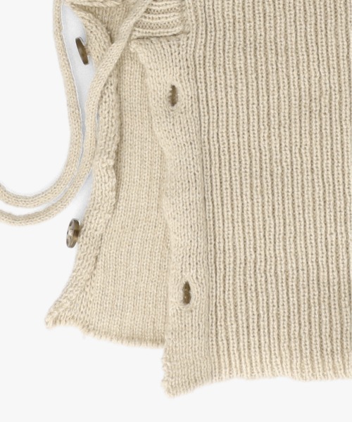 milsa（ミルサ）の「milsa  ニット バラクラバ（ニットキャップ/ビーニー・レディース・ホワイト/ブラック/グレー・FREE）」の22枚目の写真