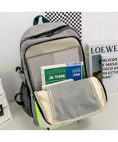 mushwear(マッシュウェア)の「カラードロストリュック(バックパック/リュック・メンズ・グリーン/イエロー/パープル/ブルー・FREE)」の6枚目の写真