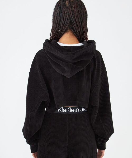 Calvin Klein（カルバン・クライン）の「2 IN 1 ベルベット フーディ 