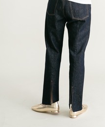 KBF | BACKスリットストレートデニム(デニムパンツ)