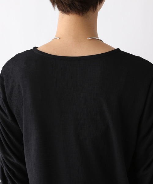 LEPSIM(レプシィム)の「袖シャーリングプルオーバー 908519(Tシャツ/カットソー・レディース・オフホワイト/ブラック・FREE)」の14枚目の写真