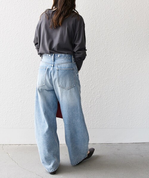 monmimi（モンミミ）の「【SHIPS any別注】monmimi〈洗濯機可能〉ロゴ プリント ロンTEE 23AW（Tシャツ/カットソー・レディース・ピンク/ホワイト/チャコールグレー・ONE SIZE）」の5枚目の写真