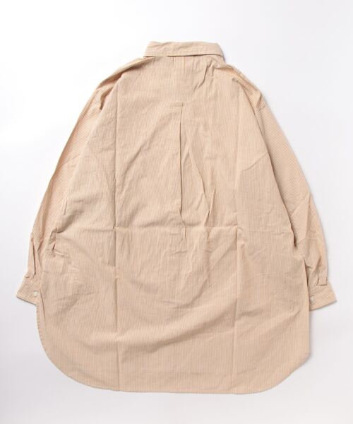 BACK NUMBER(バックナンバー)の「【BACK NUMBER】(Cafe Shirt)カラーストライプビッグ長袖シャツ(シャツ/ブラウス・レディース・イエロー/グリーン/パープル/ブラウン/ピンク・M-L)」の6枚目の写真