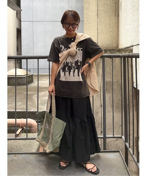 BACK NUMBER(バックナンバー)の「【BACK NUMBER】(Cafe Shirt)カラーストライプビッグ長袖シャツ(シャツ/ブラウス・レディース・イエロー/グリーン/パープル/ブラウン/ピンク・M-L)」の18枚目の写真