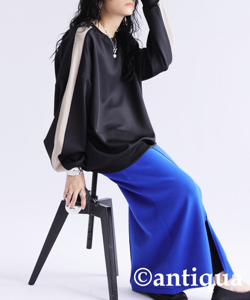 antiqua(アンティカ)の「配色ラインプルオーバー(その他トップス・レディース・ブラウン系その他/ブラック系その他/ブラック/グリーン系その他・FREE)」の13枚目の写真