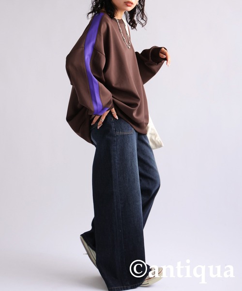 antiqua(アンティカ)の「配色ラインプルオーバー(その他トップス・レディース・ブラウン系その他/ブラック系その他/ブラック/グリーン系その他・FREE)」の16枚目の写真