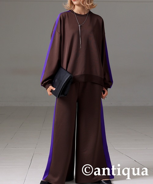 antiqua(アンティカ)の「配色ラインプルオーバー(その他トップス・レディース・ブラウン系その他/ブラック系その他/ブラック/グリーン系その他・FREE)」の18枚目の写真