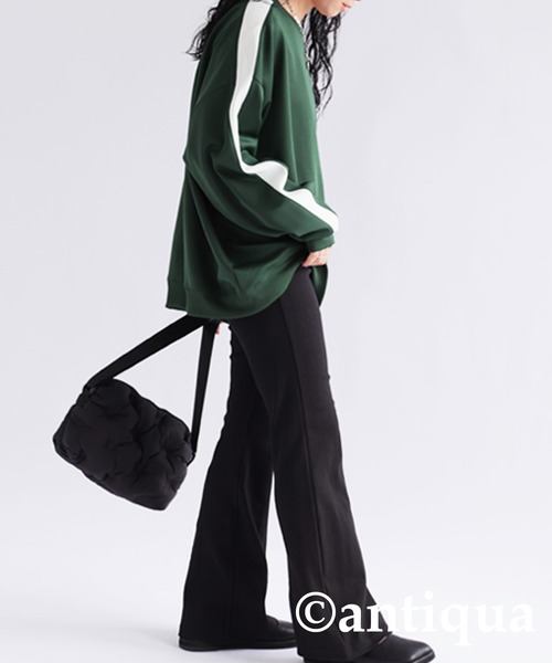 antiqua(アンティカ)の「配色ラインプルオーバー(その他トップス・レディース・ブラウン系その他/ブラック系その他/ブラック/グリーン系その他・FREE)」の21枚目の写真